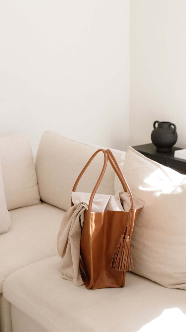 Trapeze Tote Bag Walnut