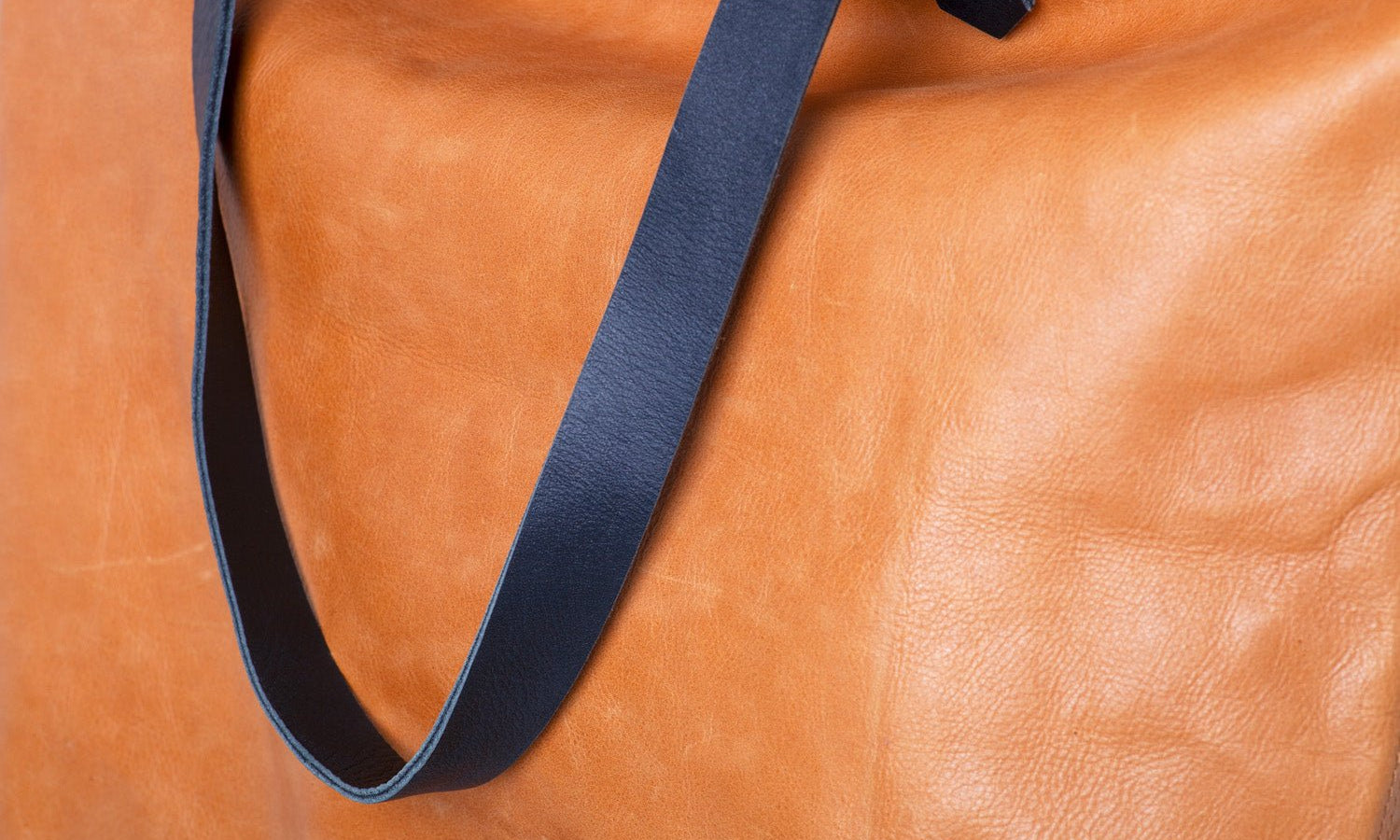 Travel Leather Tote Bag Caramel